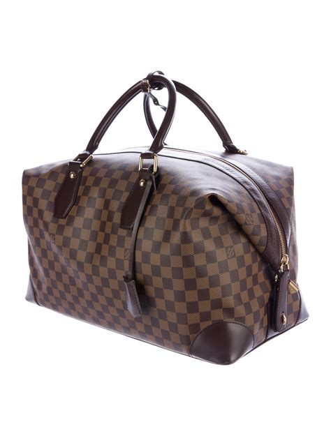 louis vuitton damier duffle bag.